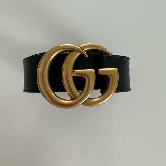 Authentic Gucci GG Marmont Wide Belt - Picture 2 of 8